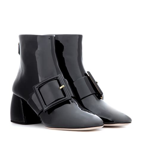 miu miu black patent leather boots|Miu Miu Patent Leather Boots .